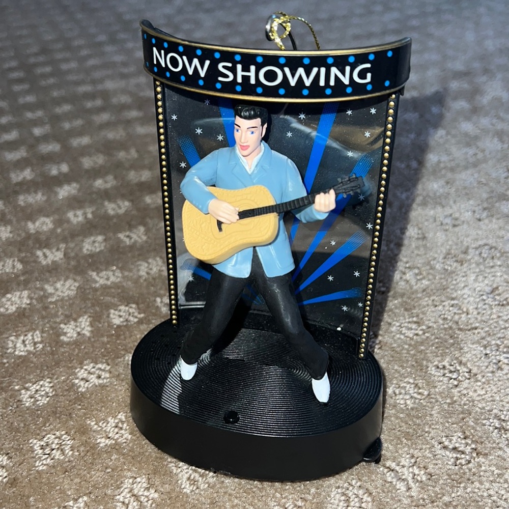 Elvis Presley All Shook Up illuminated Ornament EUC